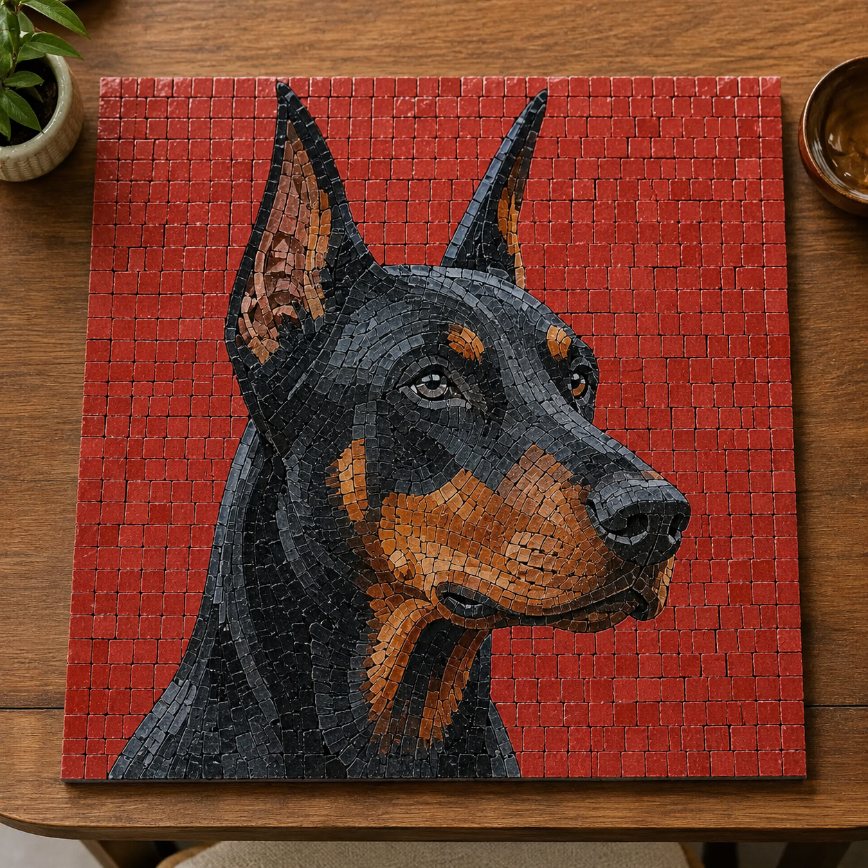 Christmas Dog Glass | Tedooo