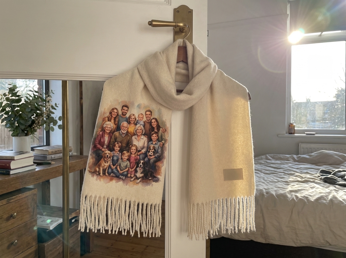 The scarf Kayla N. received