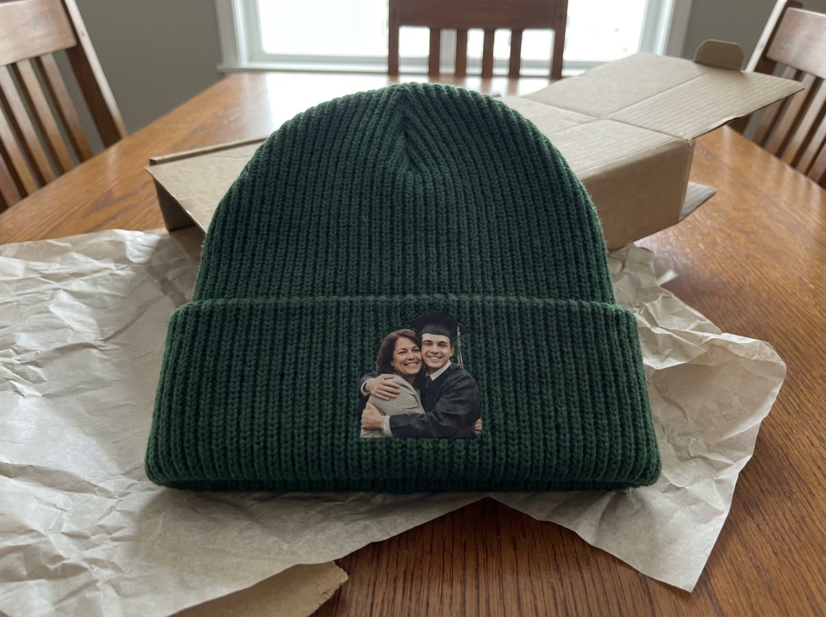 The beanie Mia F. received